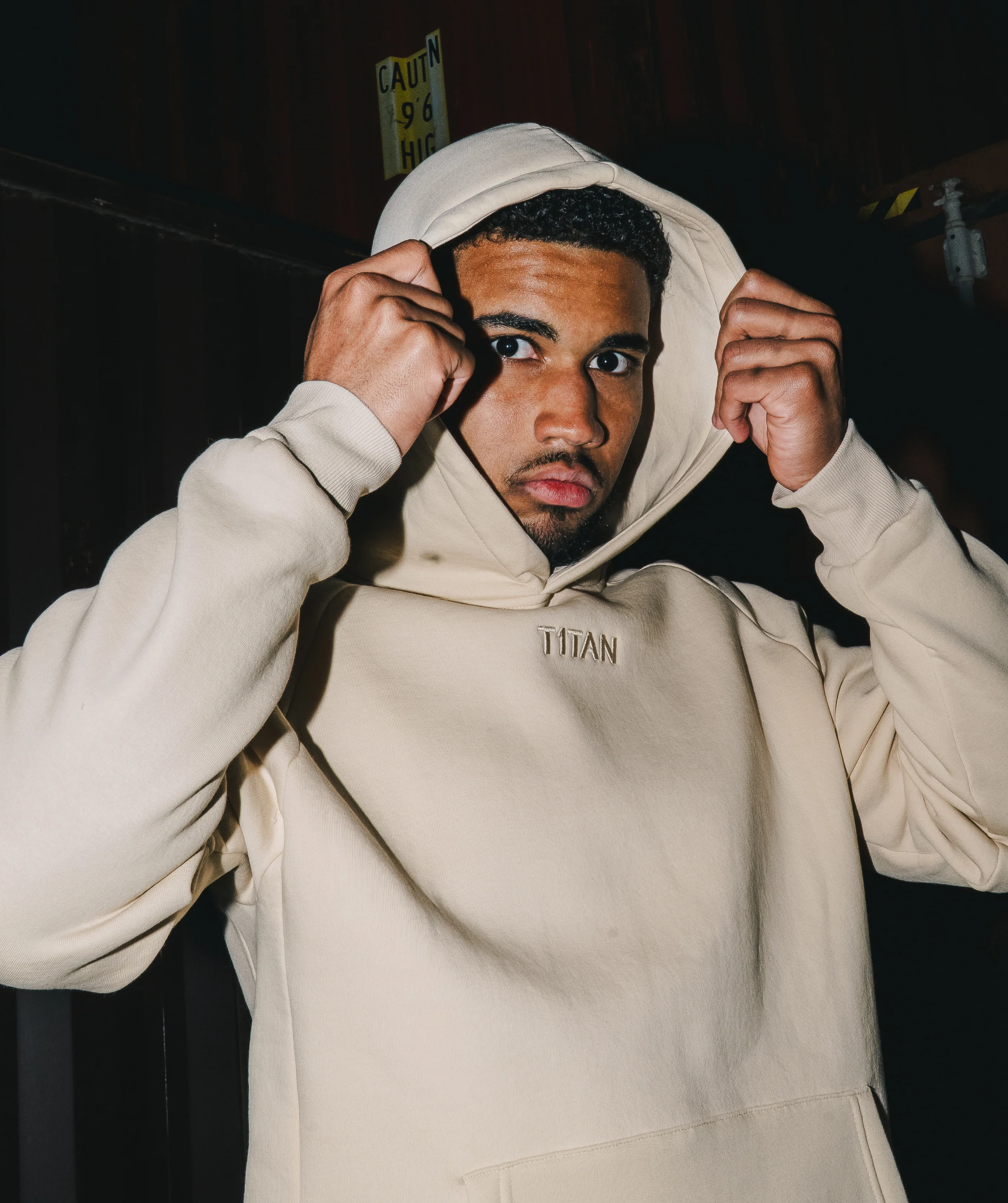 Athleisure Hoodie - Creme - Image 3