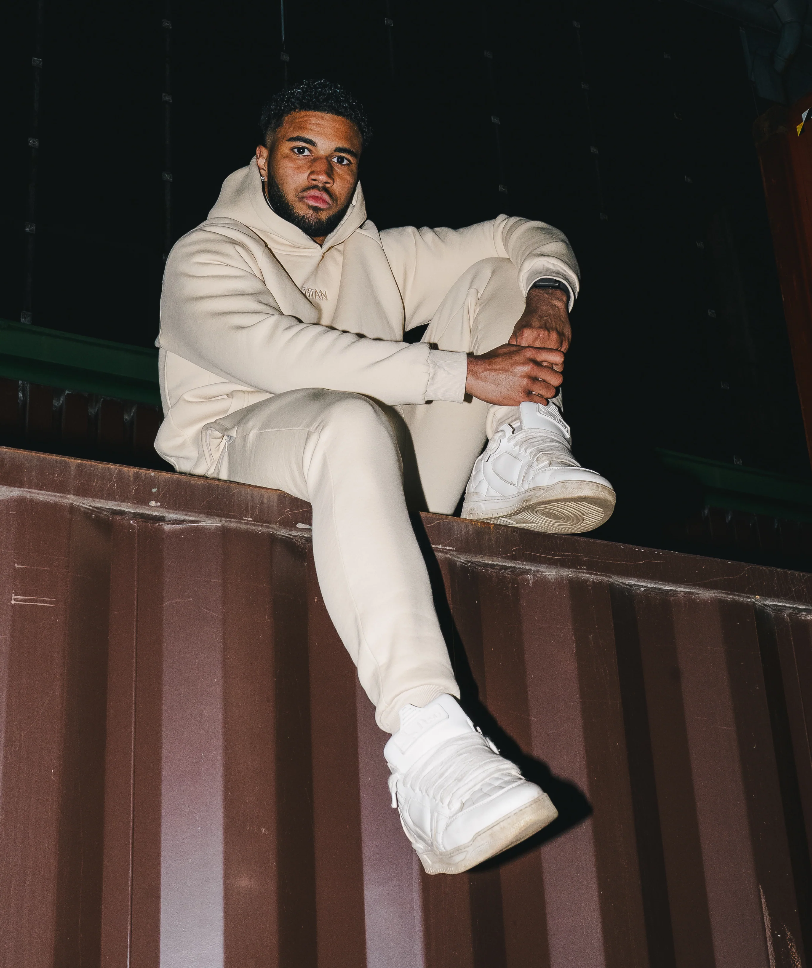 Athleisure Hoodie - Creme - Image 6