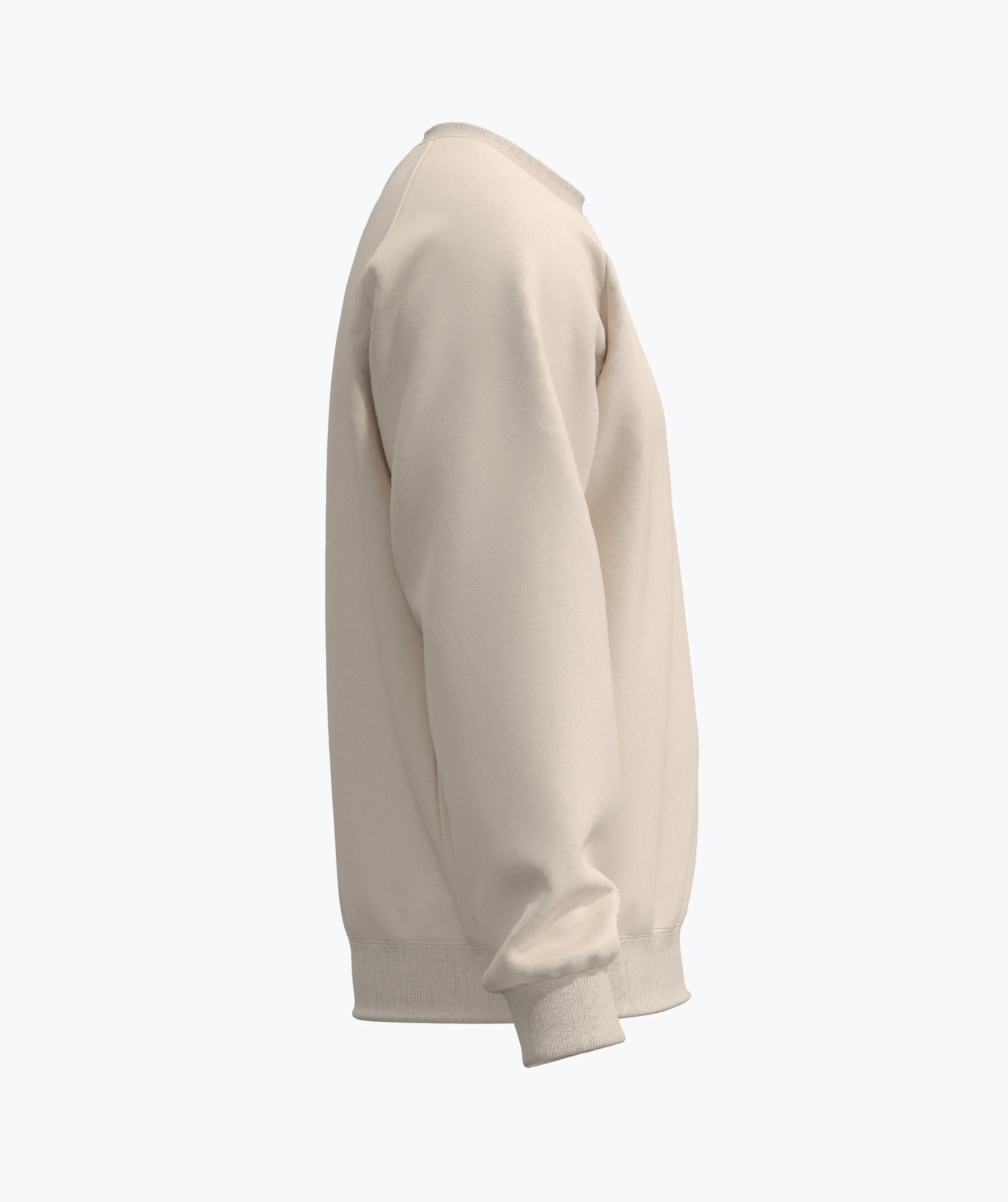 Athleisure Sweatshirt - Creme - Image 7